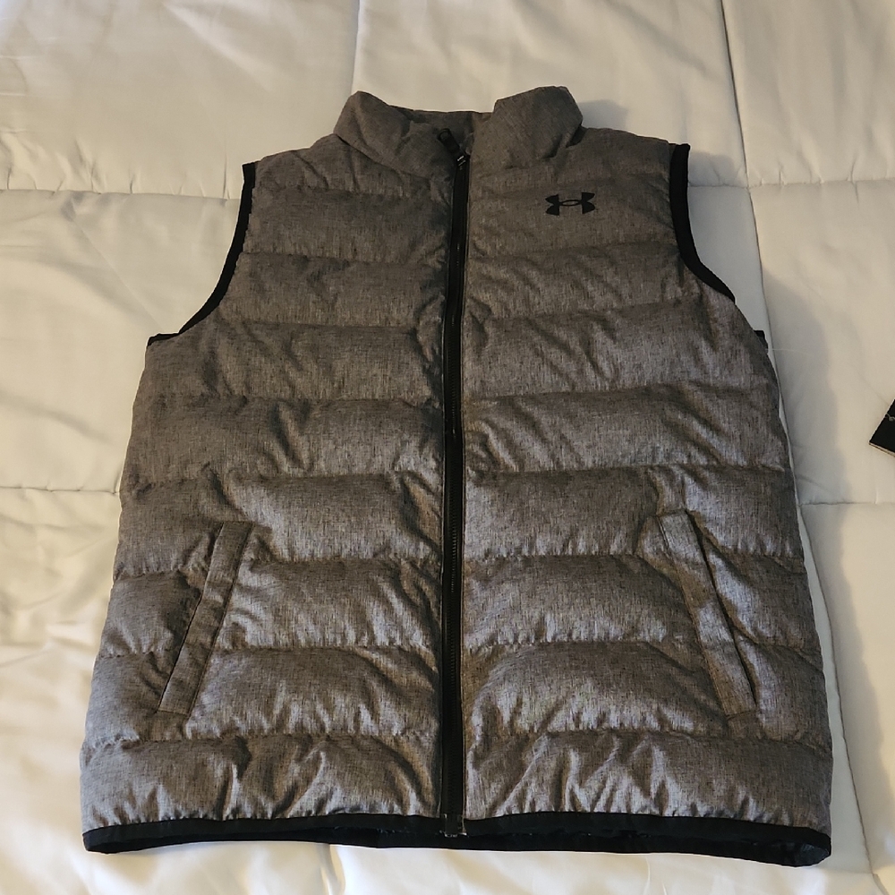 Under Armour Gray Puffer Vest Youth